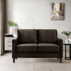 Ensemble de salon avec accoudoirs en velours Clayfell Airell