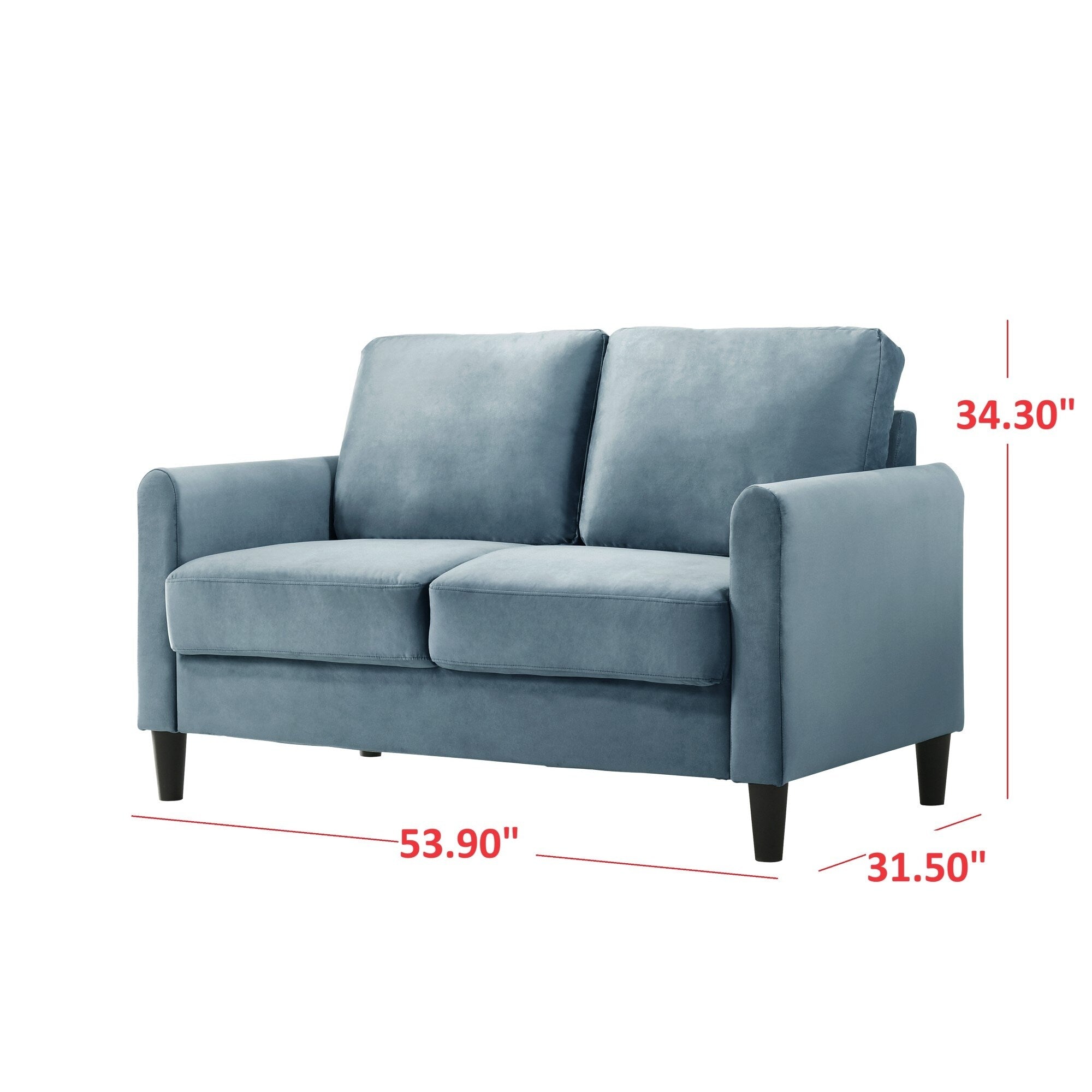 Ensemble de salon avec accoudoirs en velours Clayfell Airell