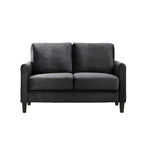 Ensemble de salon avec accoudoirs en velours Clayfell Airell