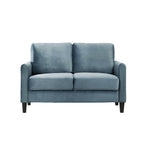 Ensemble de salon avec accoudoirs en velours Clayfell Airell