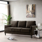 Ensemble de salon avec accoudoirs en velours Clayfell Airell