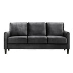 Ensemble de salon avec accoudoirs en velours Clayfell Airell