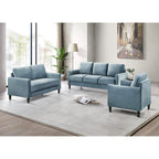 Ensemble de salon avec accoudoirs en velours Clayfell Airell