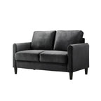 Ensemble de salon avec accoudoirs en velours Clayfell Airell