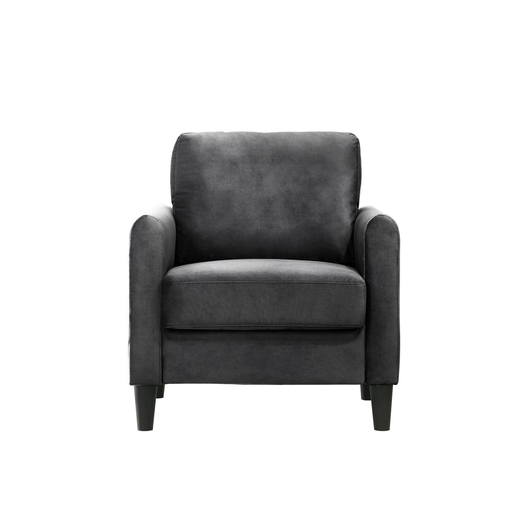 Ensemble de salon avec accoudoirs en velours Clayfell Airell