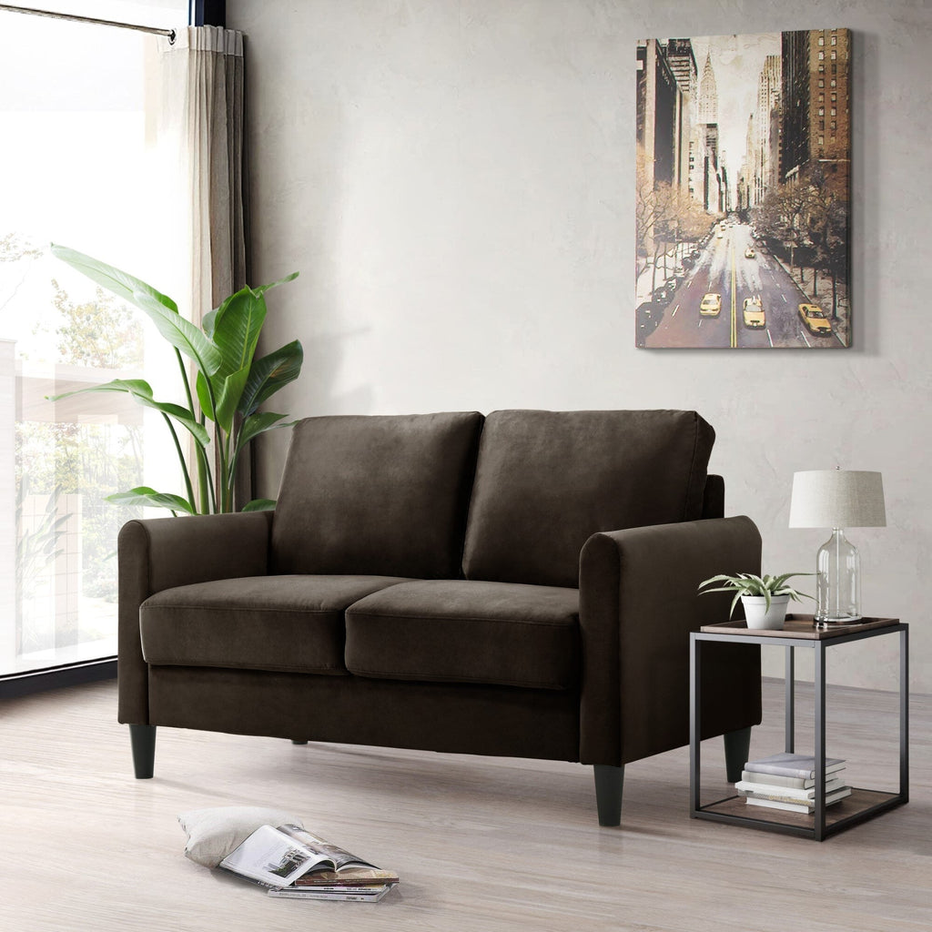 Ensemble de salon avec accoudoirs en velours Clayfell Airell