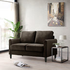 Ensemble de salon avec accoudoirs en velours Clayfell Airell