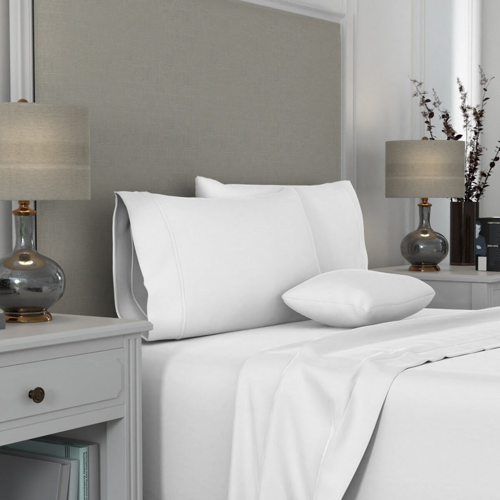 Ensemble de taies d'oreiller en coton égyptien Aireolux 1000TC de qualité supérieure