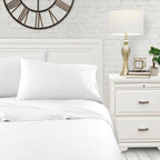 Parure de draps en satin de coton infroissable Aireolux 600 fils