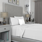 Parure de draps en satin de coton infroissable Aireolux 600 fils