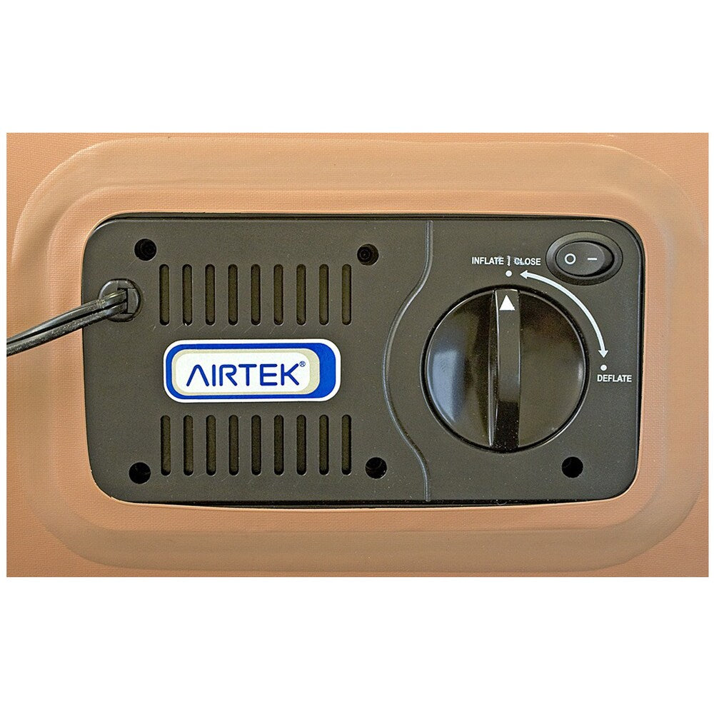 Matelas pneumatique Airtek surélevé en mousse à mémoire de forme de 22 pouces, format Queen, avec housse en drap à jupe