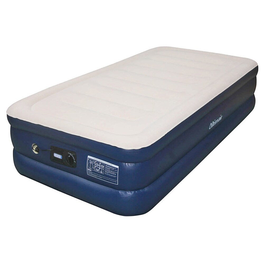 Matelas pneumatique Airtek Twin Flocked Top avec drap-housse