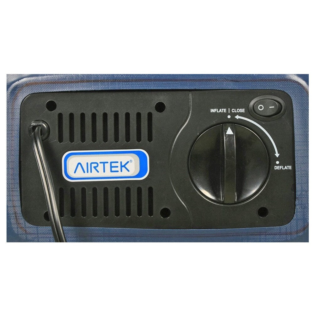 Matelas pneumatique Airtek Twin Flocked Top avec surmatelas en mousse à mémoire de forme