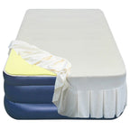 Matelas pneumatique Airtek Twin avec dessus floqué et surmatelas en mousse à mémoire de forme de 2,5 cm et drap
