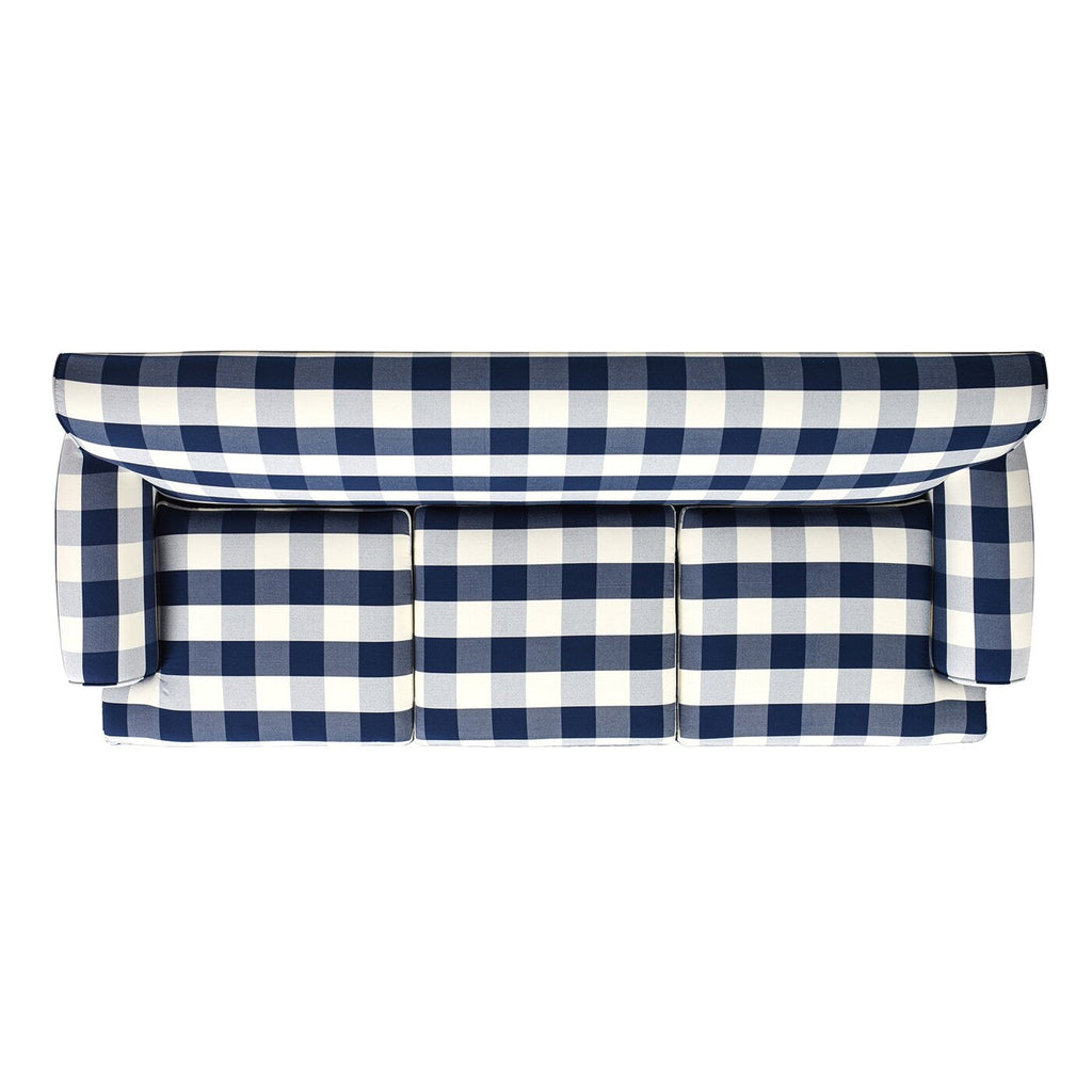 Canapé de salon Alana Lawson de 88 pouces « Canapé à trois coussins avec accoudoirs roulés et dossier serré » Assemblage minimal requis