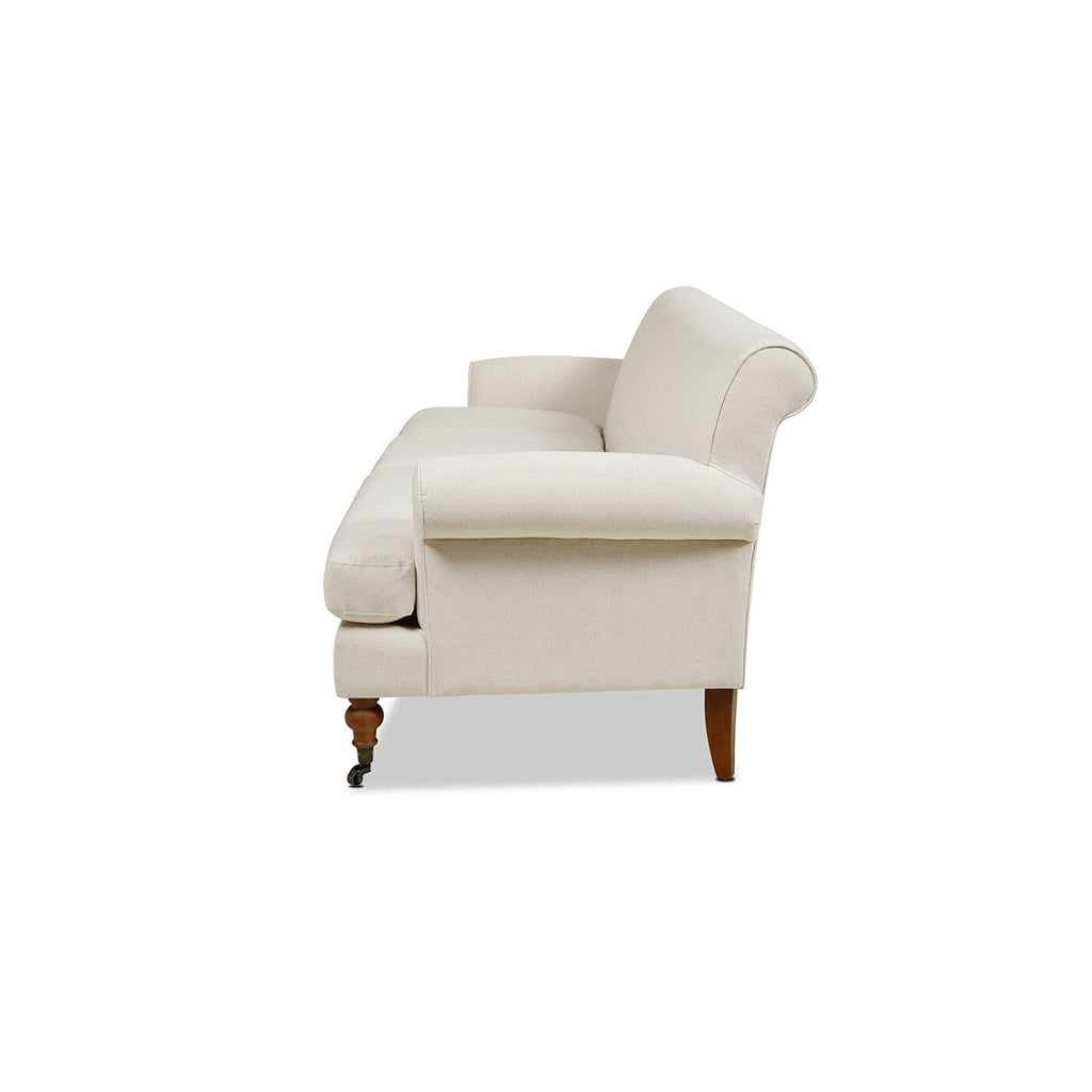 Canapé de salon Alana Lawson de 88 pouces « Canapé à trois coussins avec accoudoirs roulés et dossier serré » Assemblage minimal requis