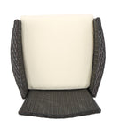 Ensemble de salle à manger d'extérieur Albury 5 pièces en bois d'acacia et osier par Christopher Knight Home - N/A