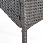 Ensemble de salle à manger d'extérieur Albury 5 pièces en bois d'acacia et osier par Christopher Knight Home - N/A