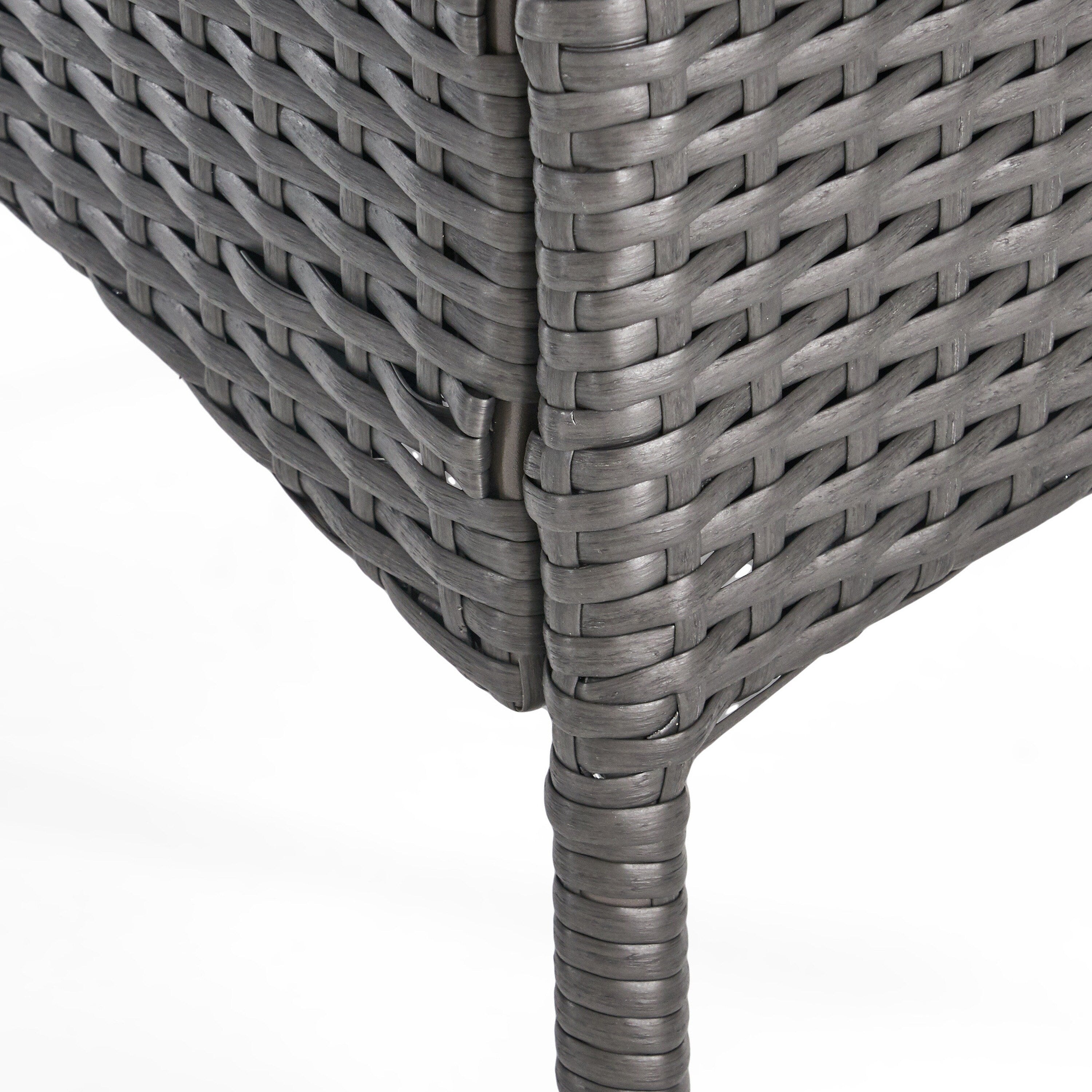 Ensemble de salle à manger d'extérieur Albury 5 pièces en bois d'acacia et osier par Christopher Knight Home - N/A