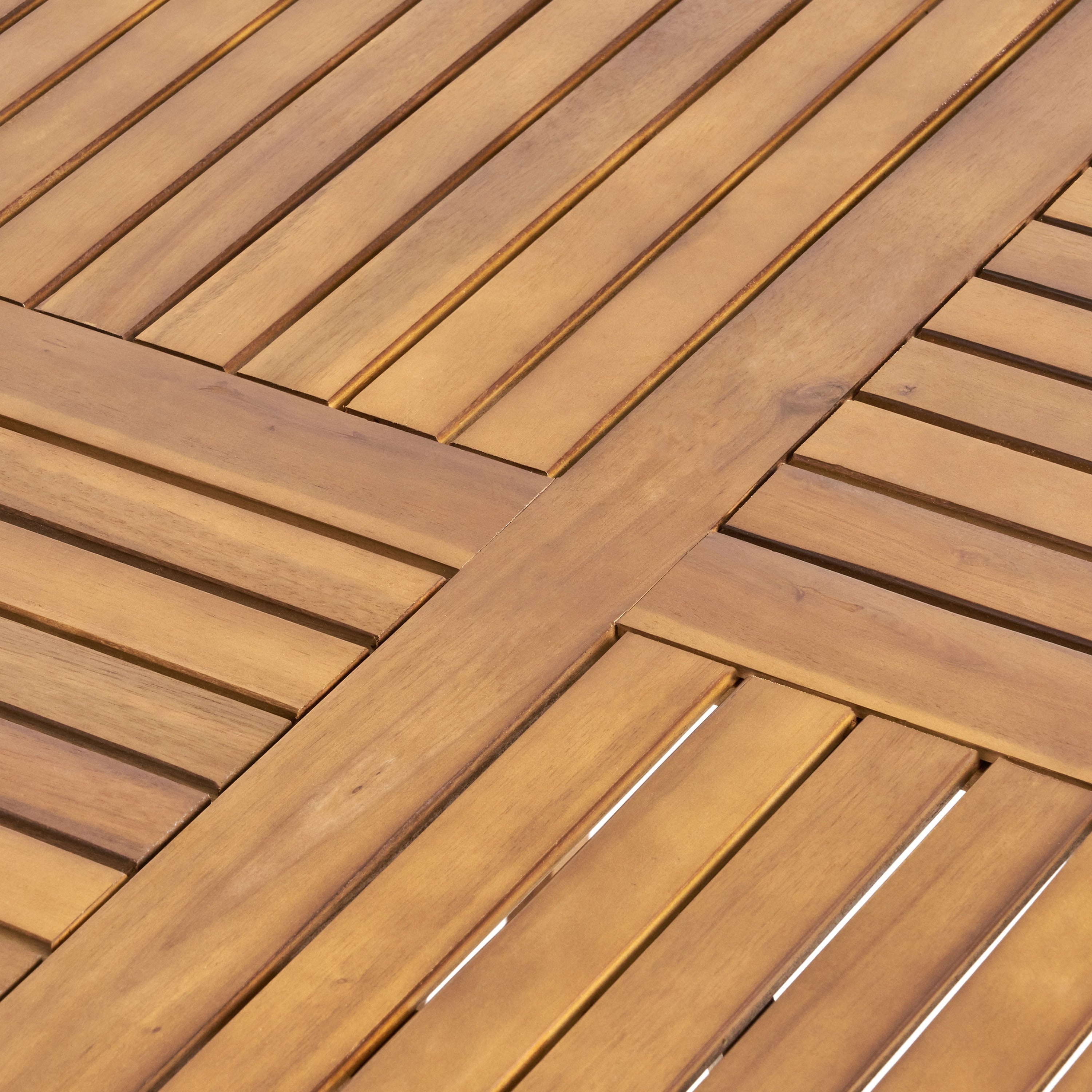 Ensemble de salle à manger d'extérieur Albury 5 pièces en bois d'acacia et osier par Christopher Knight Home - N/A