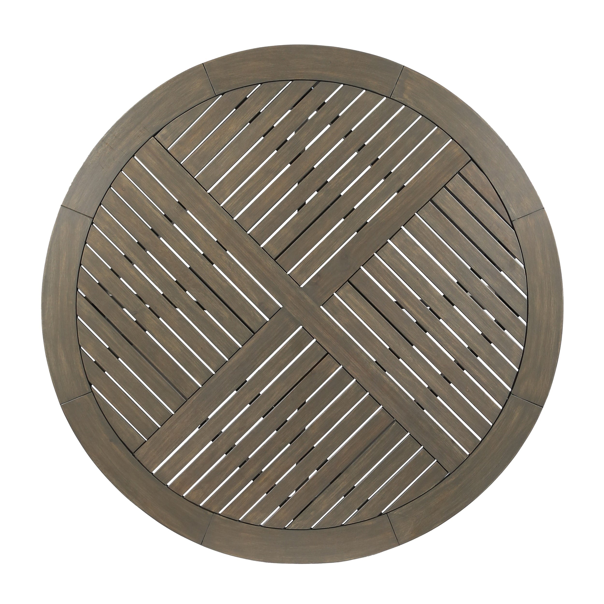 Ensemble de salle à manger d'extérieur Albury 5 pièces en bois d'acacia et osier par Christopher Knight Home - N/A