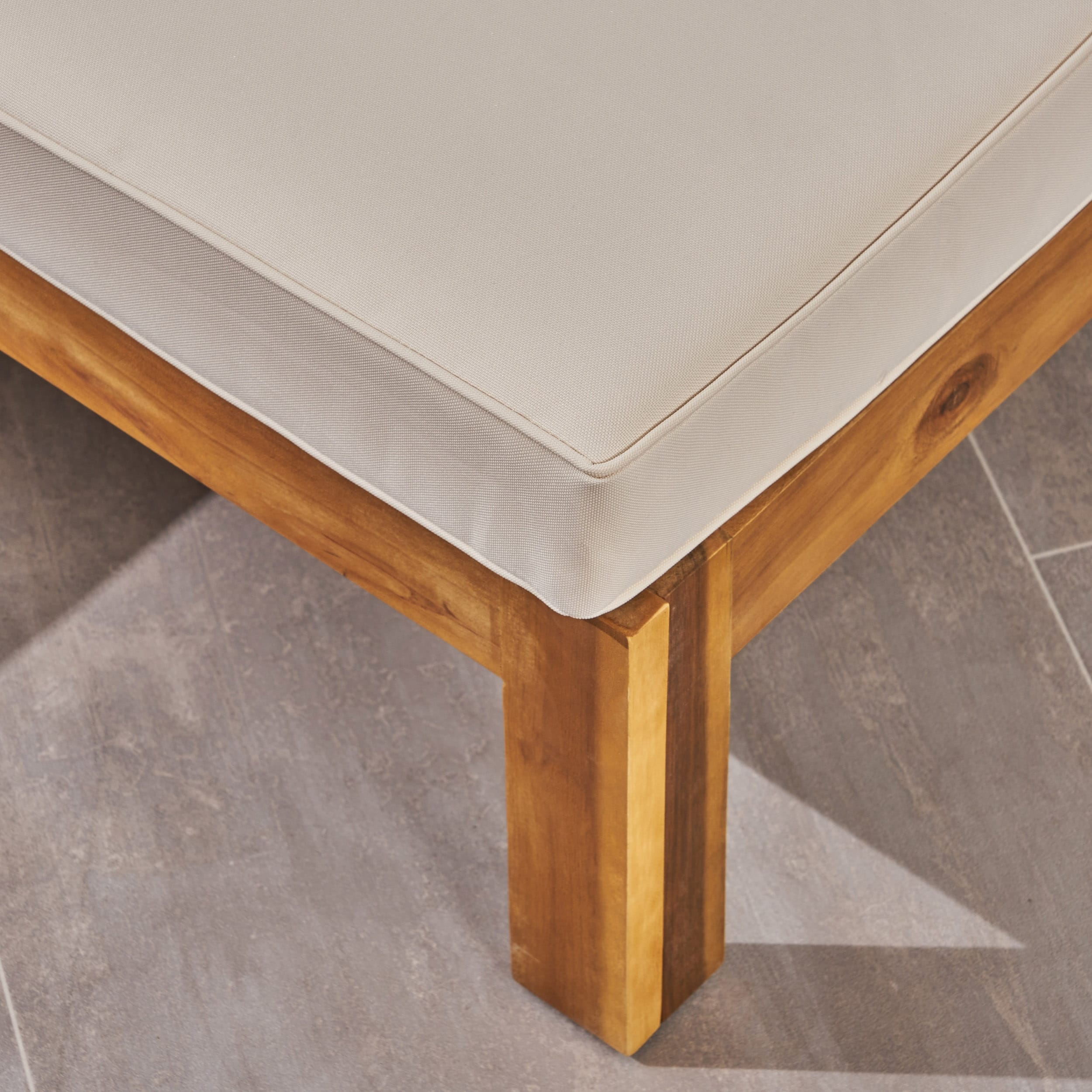 Ensemble de canapés d'extérieur Alcove en bois d'acacia 5 pièces par Christopher Knight Home