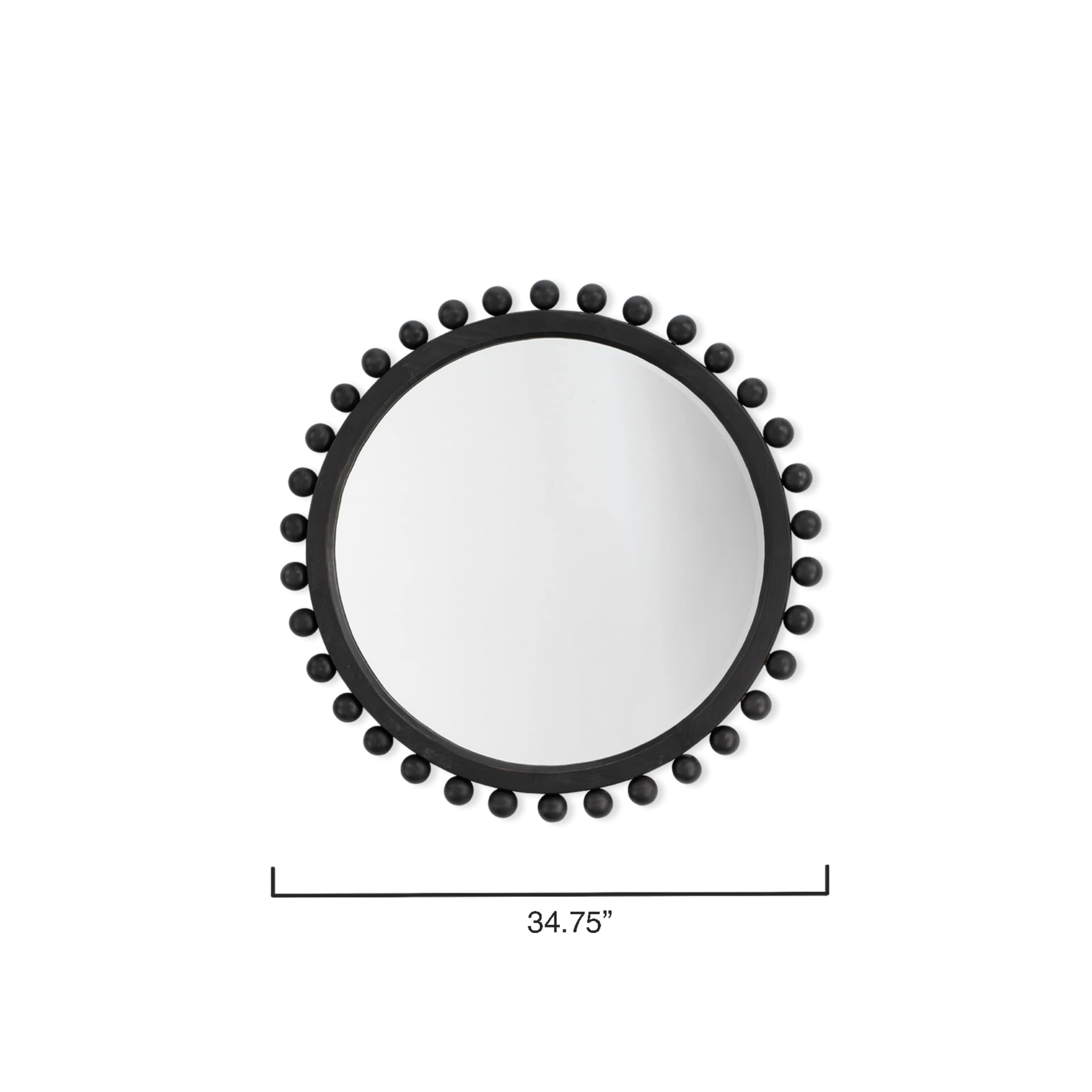 Miroir rond en bois Alden Décor Orion, naturel