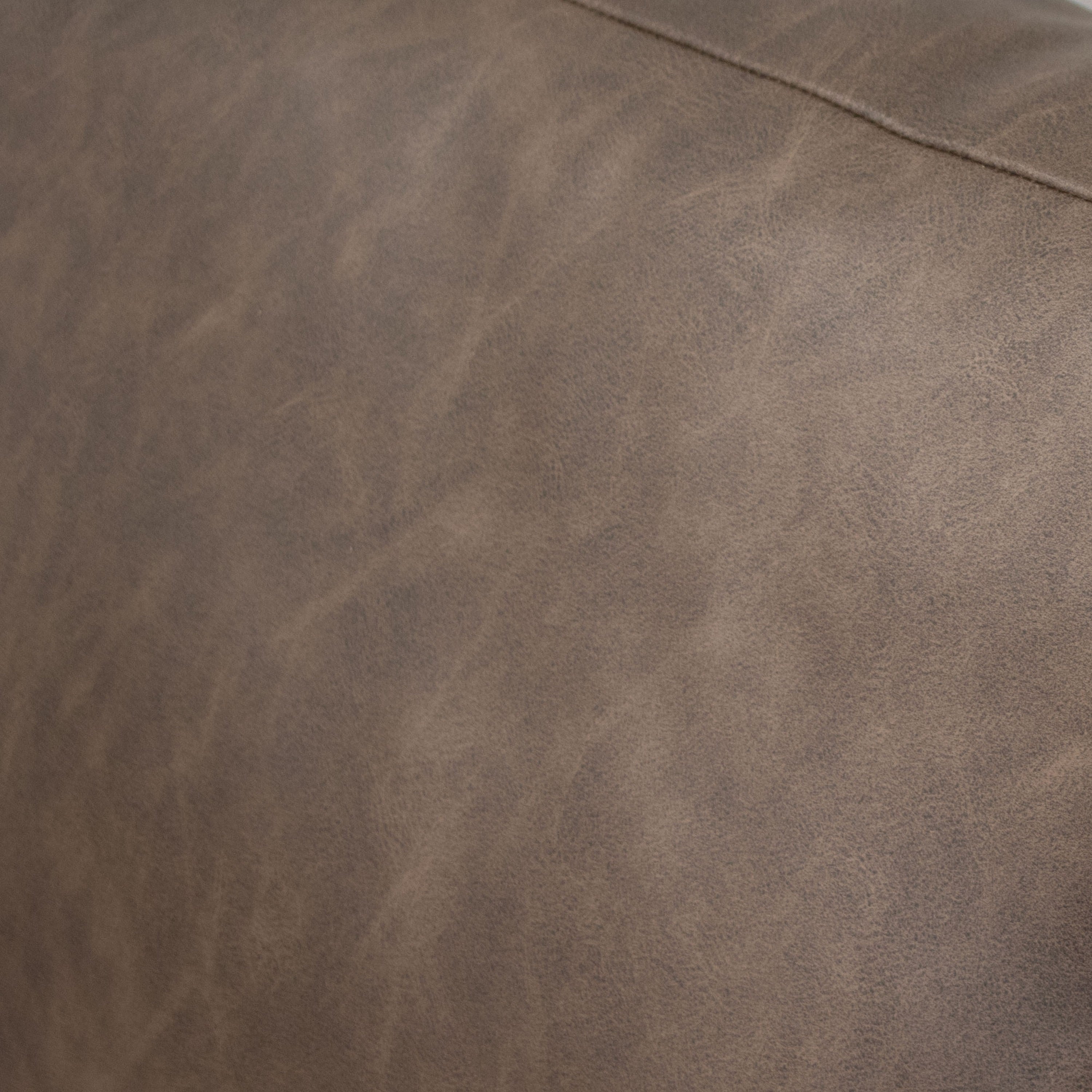 Canapé Alfi, 85 pouces, 2 coussins décoratifs, similicuir marron foncé moderne