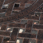 Ensemble de salle à manger circulaire d'extérieur Alfresco 5 pièces en fonte d'aluminium par Christopher Knight Home