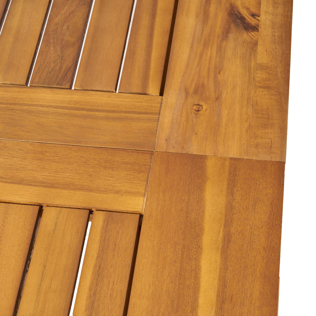 Ensemble de salle à manger d'extérieur en bois et osier Algoma 9 pièces par Christopher Knight Home