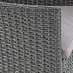 Ensemble de salle à manger d'extérieur en bois et osier Algoma 9 pièces par Christopher Knight Home