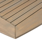 Ensemble de salle à manger d'extérieur en bois et osier Algoma 9 pièces par Christopher Knight Home