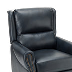 Fauteuil inclinable manuel large en cuir véritable Alicia 32,68