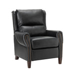 Fauteuil inclinable manuel large en cuir véritable Alicia 32,68