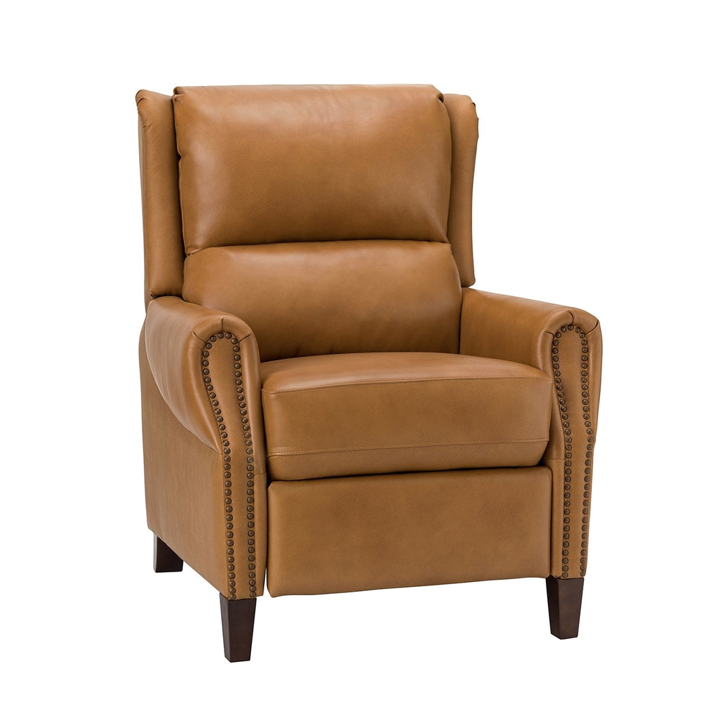 Fauteuil inclinable manuel large en cuir véritable Alicia 32,68