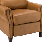 Fauteuil inclinable manuel large en cuir véritable Alicia 32,68