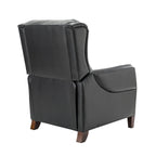 Fauteuil inclinable manuel large en cuir véritable Alicia 32,68