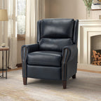 Fauteuil inclinable manuel large en cuir véritable Alicia 32,68