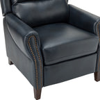 Fauteuil inclinable manuel large en cuir véritable Alicia 32,68