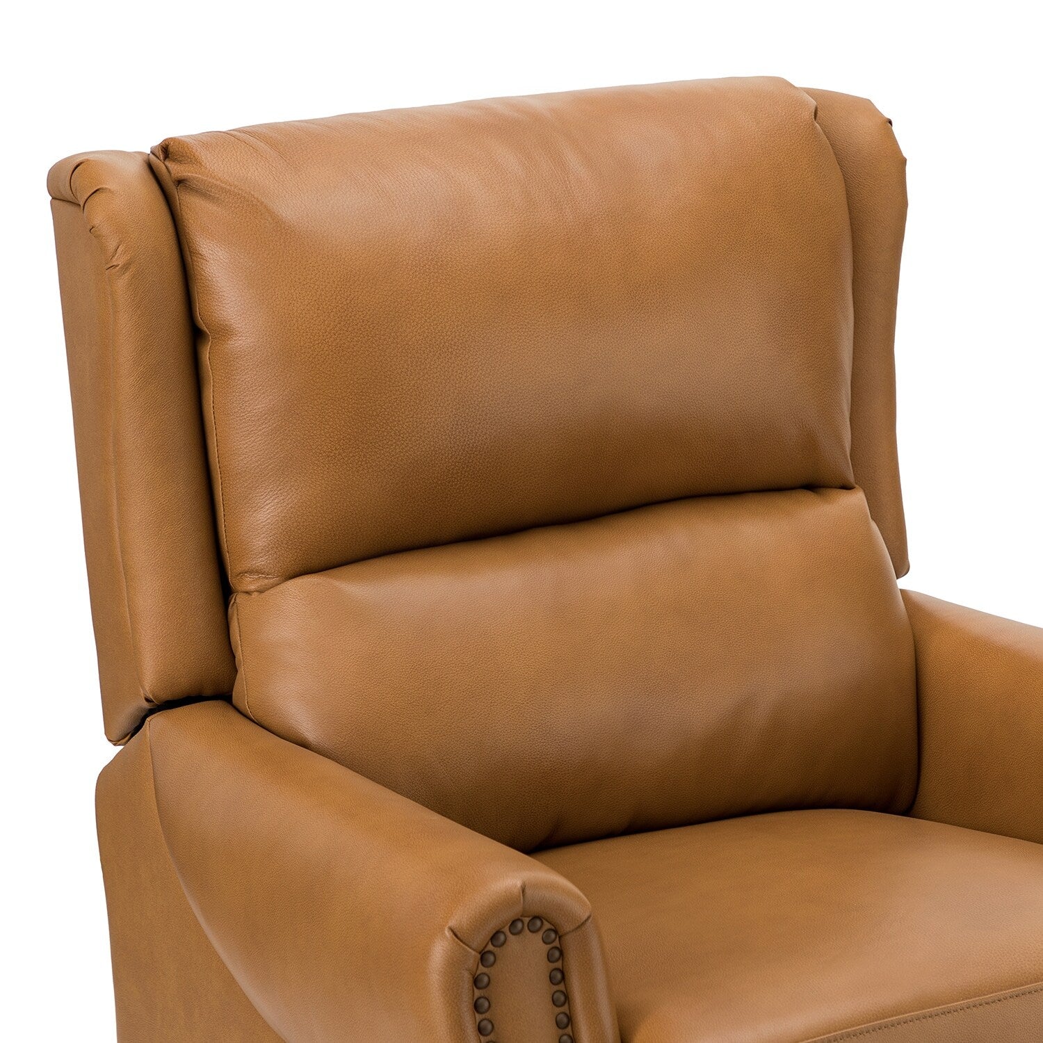 Fauteuil inclinable manuel large en cuir véritable Alicia 32,68