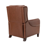 Fauteuil inclinable manuel large en cuir véritable Alicia 32,68