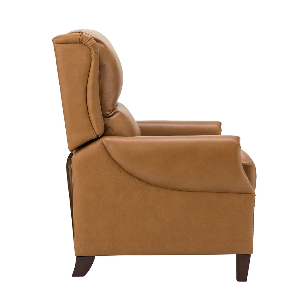 Fauteuil inclinable manuel large en cuir véritable Alicia 32,68