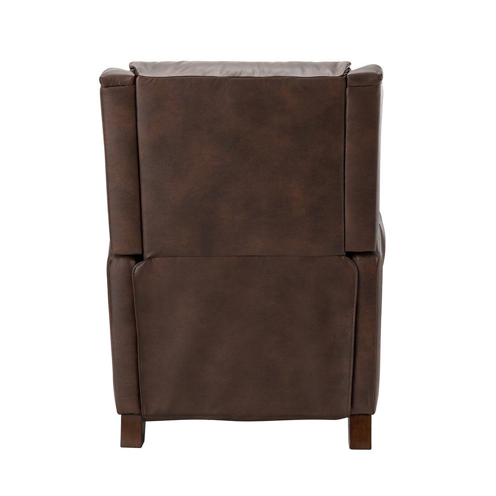 Fauteuil inclinable manuel large en cuir véritable Alicia 32,68