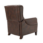 Fauteuil inclinable manuel large en cuir véritable Alicia 32,68