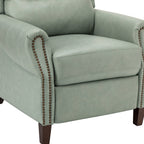 Fauteuil inclinable manuel large en cuir véritable Alicia 32,68