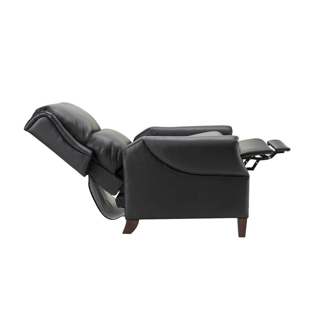 Fauteuil inclinable manuel large en cuir véritable Alicia 32,68