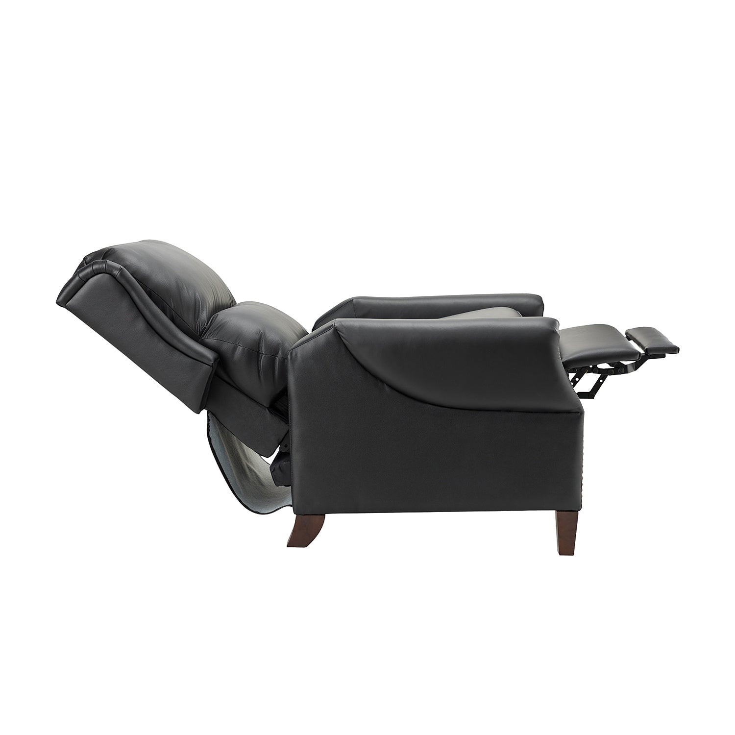 Fauteuil inclinable manuel large en cuir véritable Alicia 32,68
