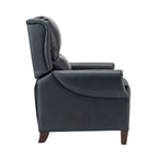 Fauteuil inclinable manuel large en cuir véritable Alicia 32,68