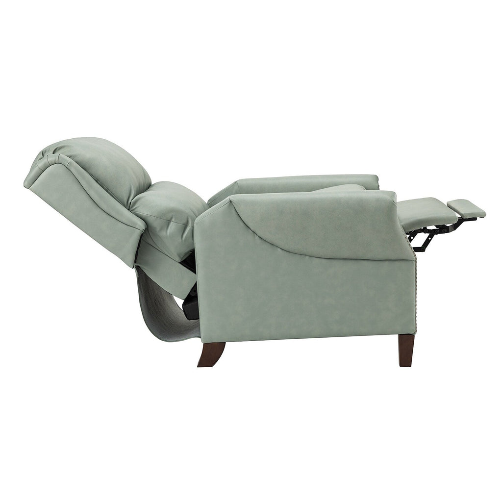 Fauteuil inclinable manuel large en cuir véritable Alicia 32,68