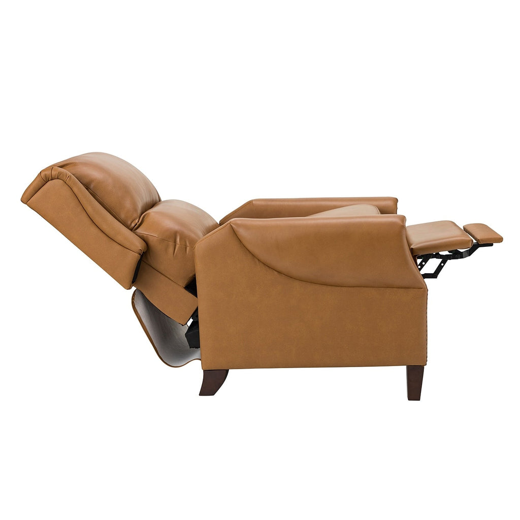 Fauteuil inclinable manuel large en cuir véritable Alicia 32,68